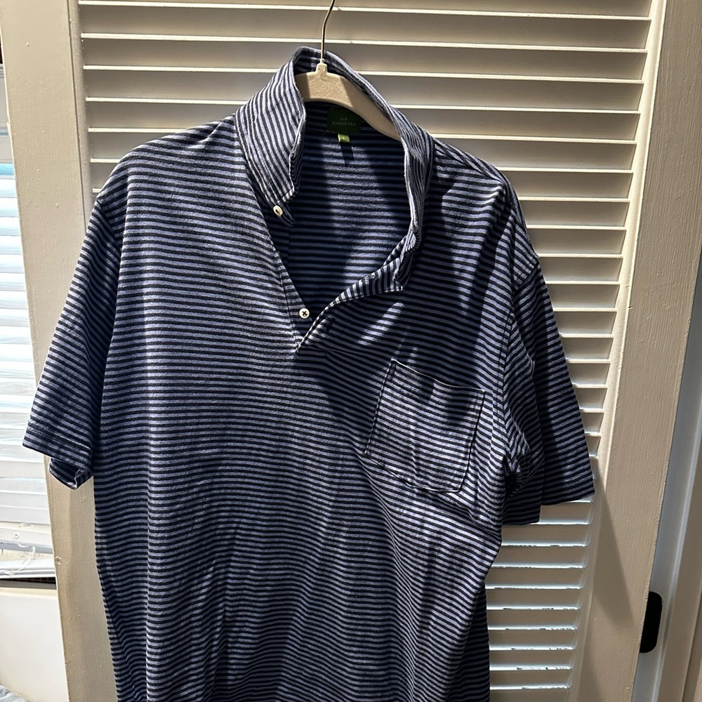 Sid Mashburn Striped Jersey Polo